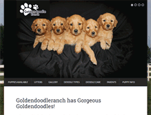 Tablet Screenshot of goldendoodleranch.com